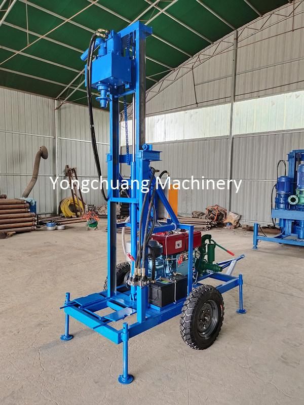 Hydraulic Diesel Water Well Drilling Rig with One-Button Starting Function