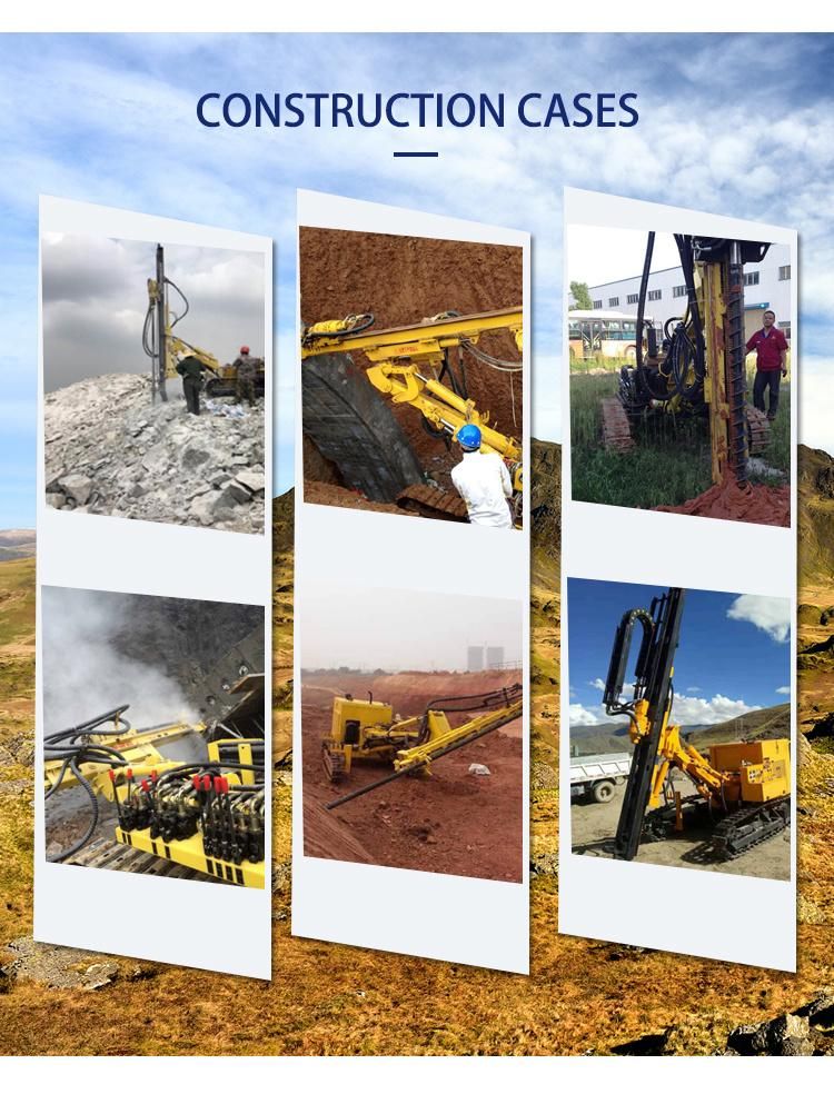25m Depth Pneumatic DTH Rock Blast Hole Drill Rig Truck