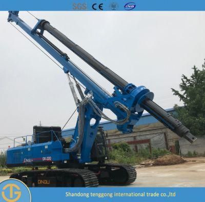 5-60m Manufacturer Construction Machinery Crawler Dr-220 Economical Water Well Rotary Drilling Rig for Sale