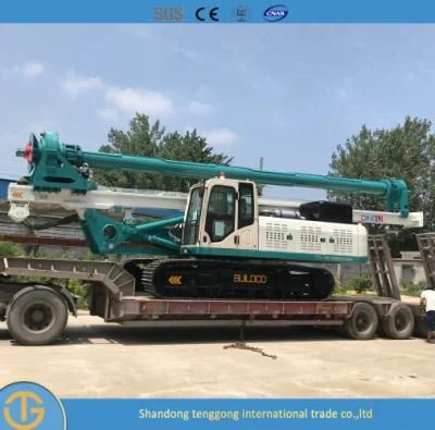 5-40m Full Hydraulic Auger Drilling Rig Machine with Two Drill Bit for Free