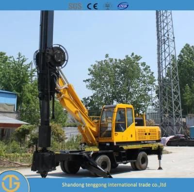 Head Hydraulic System Auger Boring Oil Surface Bored Drop Hammer Piling Drilling Rig