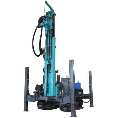 180 Meters Portable Hard Rock Borehole Well Crawler Underground Water Drill Rig