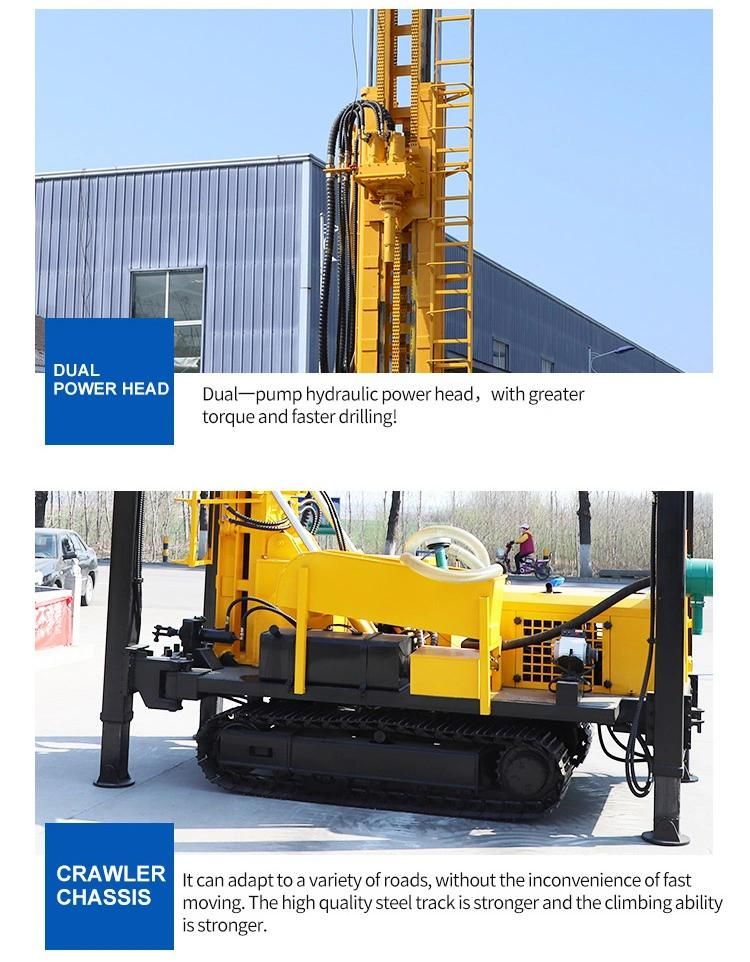 Diesel Borehole Water Drilling Portable Water Well Drilling Rigs for Sale