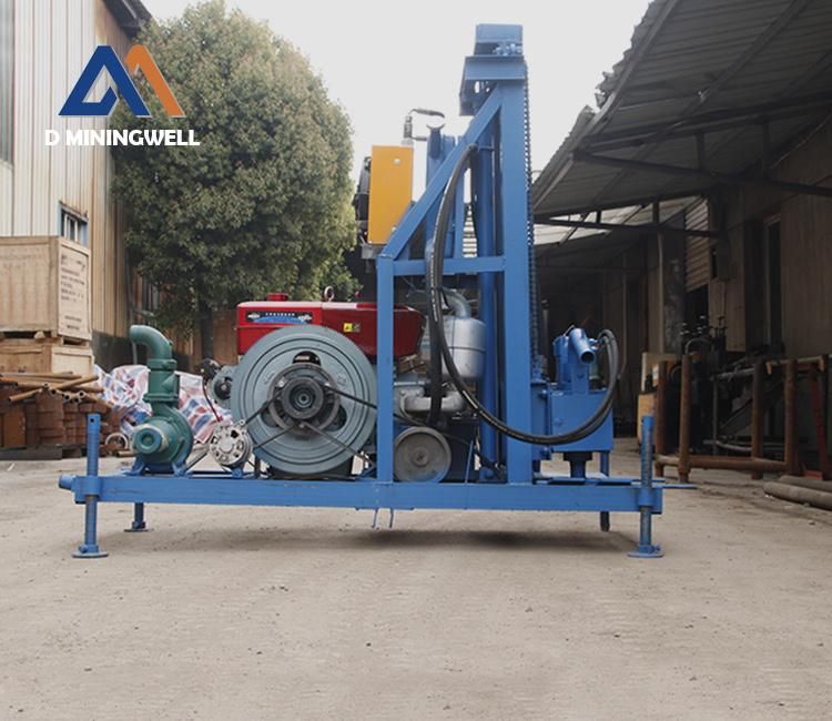 MW-180 Small Water Well Drilling Machine Diesel Engine Portable Shallow Drilling Rig Used Water Well Drilling Rig for Sale