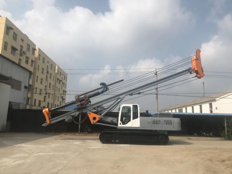 Continuous Flight Augering Cfa Type Portable Hydraulic Drilling Rig