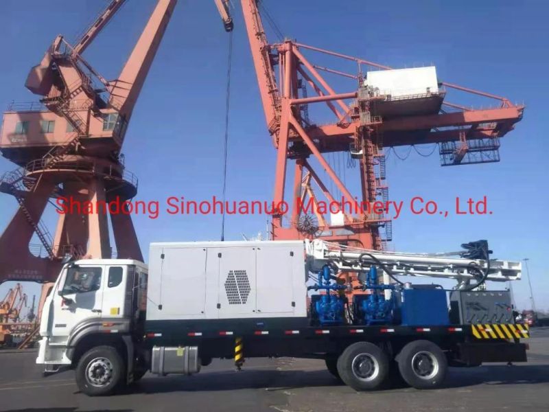 400m Truck Mounted Drilling Rig with Auto Pipe Loader