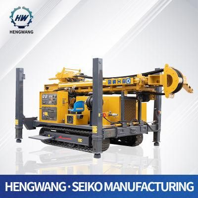 Drilling Depth 100 to 1000 Meter Crawler Pneumatic Rotary Water Well Drilling Rig