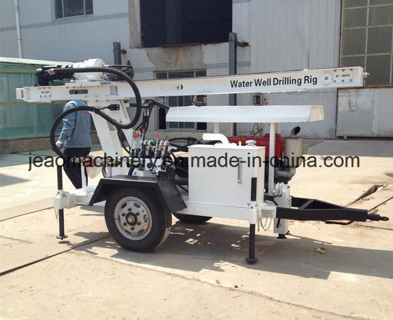 Jw120 Trailer Mounted Small Borehole Water Well Drilling Rig