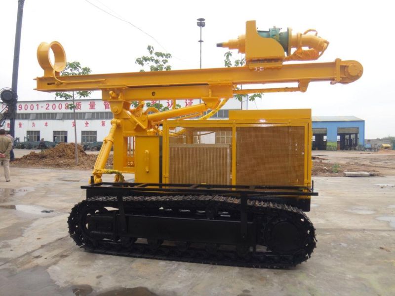 Solar Power Photovoltaic Crawler Ground Drilling Pile Driver Construction Machinery