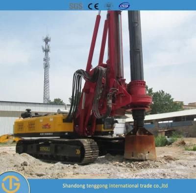 Crawler Type Small Hydraulic Rotary Drilling Rig Machine with Two Drill Bit for Free