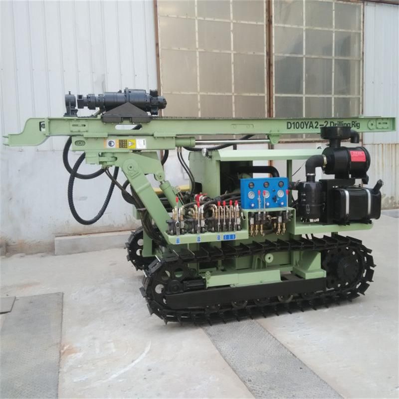 Mining Hard Rock Hole Drilling Rig with Air Compressor