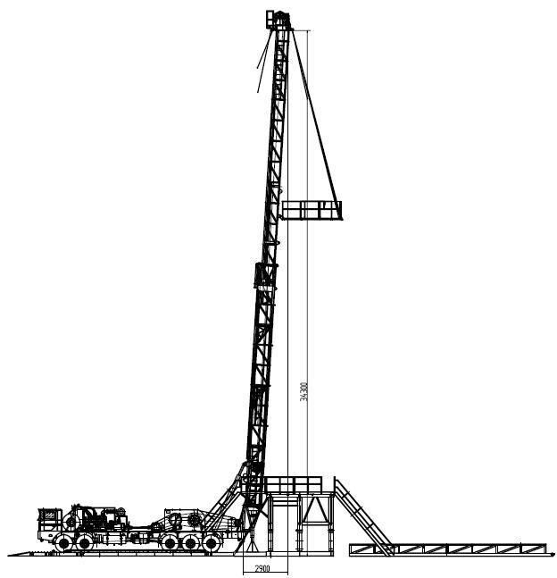 Sell off! Big Discount! Xj250/50t/70t Single Drum Drawworks Workover Rig Truck Mounted Light Drilling Rig API