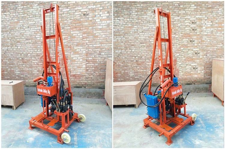 Mini Portable Diesel Engine Hydraulic Water Well Drilling Machine