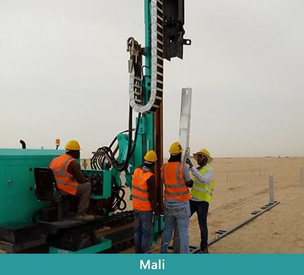 Hfpv-1A Small Static Hydraulic Crawler Rotary Photovoltaic Drilling Rig