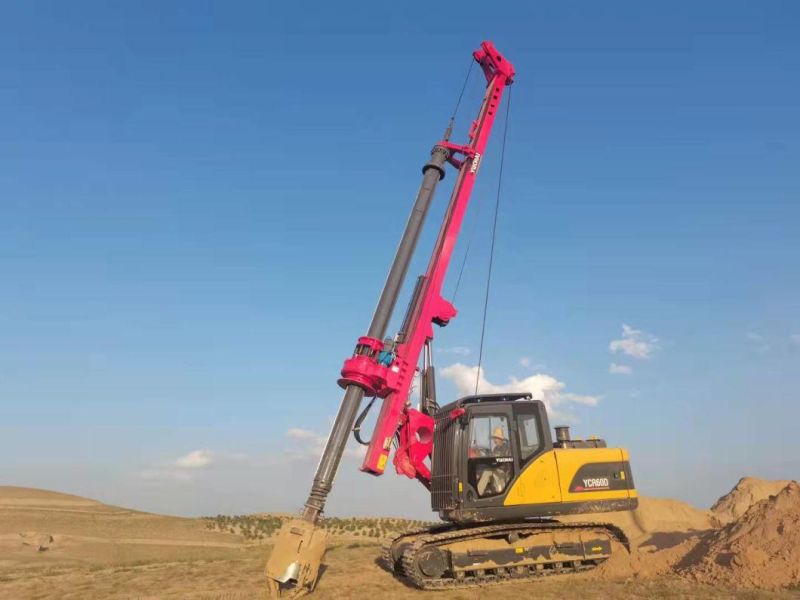 Chinese Official Ycr60d China Hot Sale Crawler Rotary Drill Rig Price