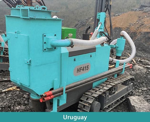 Hf415 DTH Hydraulic Surface Crawler Borehole Drilling Rig Machine