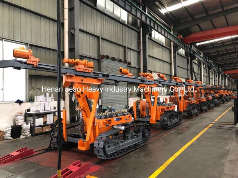 90-110mm Pneumatic Hydraulic Crawler DTH Surface Drill Rig