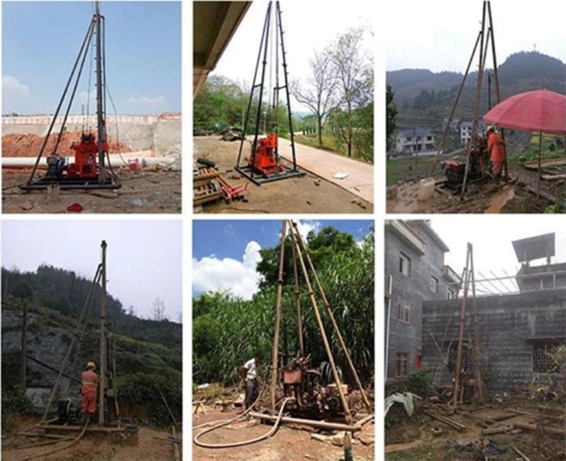 China Product/Manufacturer/32HP Diesel Water Well Drilling Rig Portable Deep Well Mining Drilling Rig with Trailer Frame