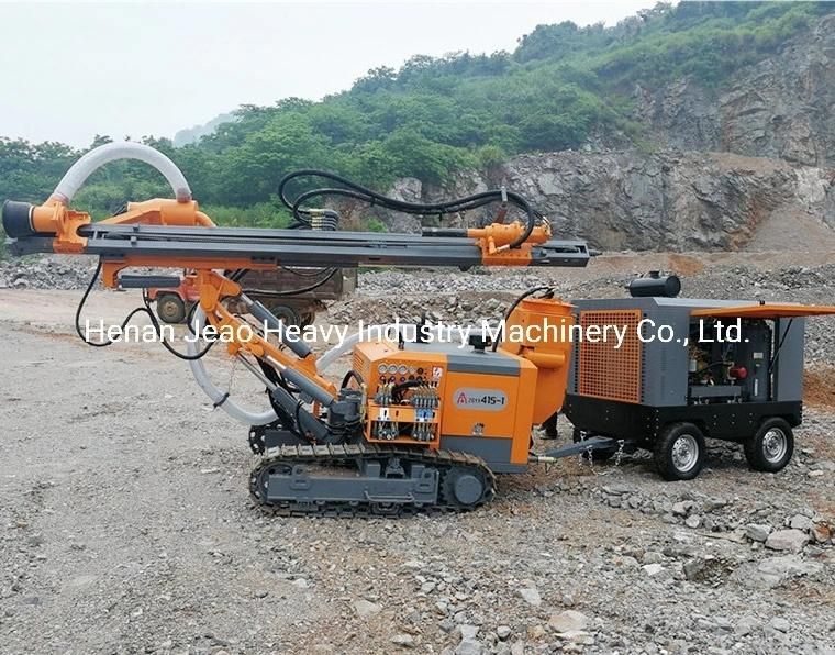 Pneumatic Hydraulic DTH Crawler Rock Drilling Rig for Mining