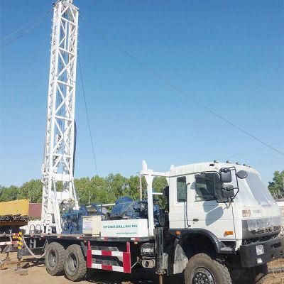 Hfc600 500mm Truck Mounted Borehole Drill Machine Hydraulic Air Compressor Water Well Drilling Rig