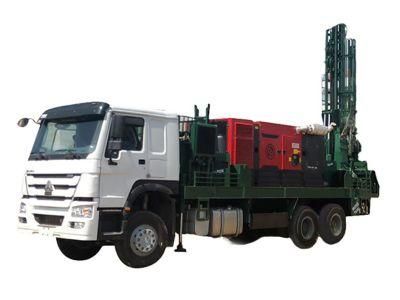 Drill 100m-400m Depth Air Compressor Mud Pump water drilling machine truck