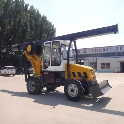 18m Wheeled Economical Water Well Rotary Drilling Rig for Sale