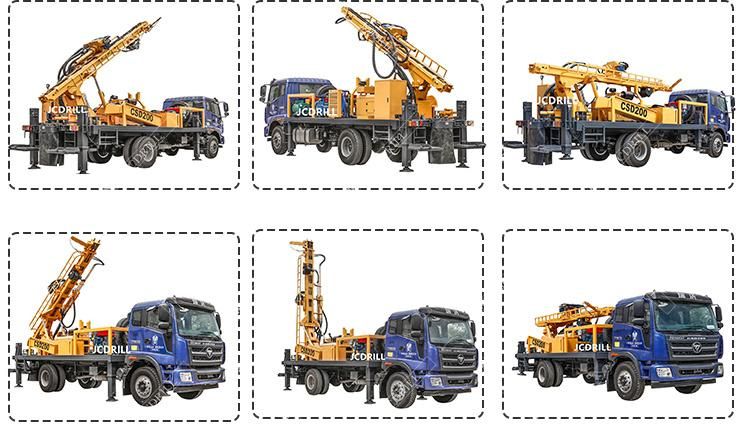 (CSD200) Hydraulic Truck Mounted Water Well Drilling Rig in Sourth America