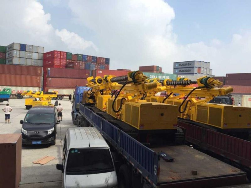 1-4m Hydraulic Crawler Type Photovoltaic Sola Pile Machine Piling Driver for Road Construction