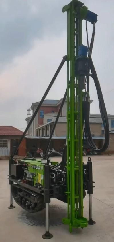 Portable Powerful Crawler Water Rigs Small Well 300 Meter Tractor Mini Hydraulic Drilling Rig