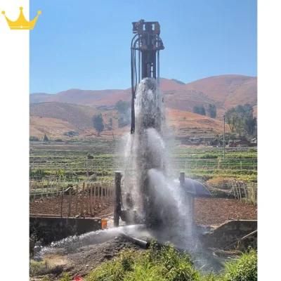 Mining Pneumatic DTH Tractor Mounted Water Well Drilling Rigs Machine