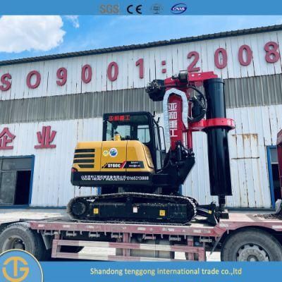 Electric Pile Driver Drilling Pile Driver Epuipments Dr-60 Middle Rotary Rig Hydraulic Hammer Pile Machine