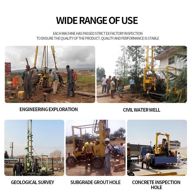 Tricycle Water Well Digging Machine portable Drilling Rig