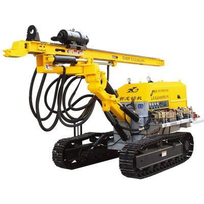 Soil Nailing Drill Rig Machine with Rotary Head for Hard Rock Anchor