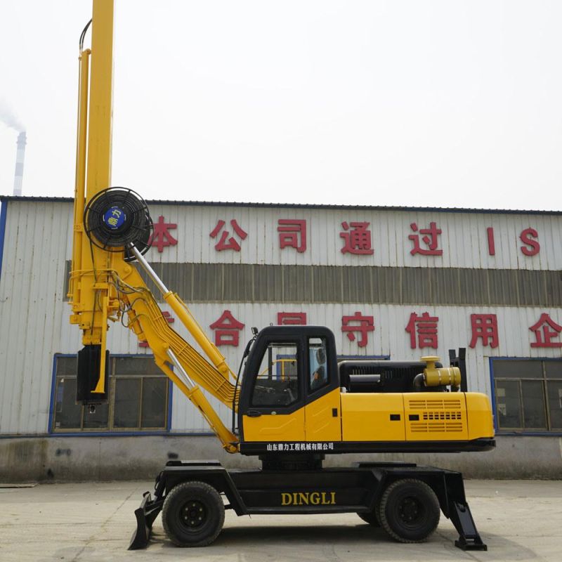 Construction Wheeled 20m Rig for Water Well Drilling/Core Drill Driver for Sale