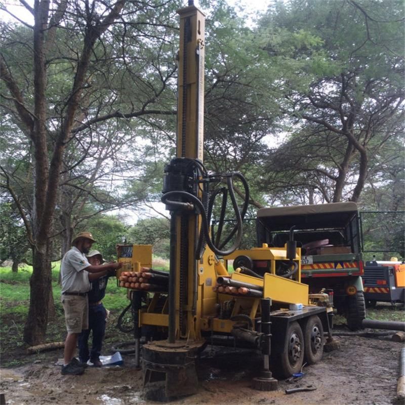 Wheels Type Trailer Mounted 200m Water Well Drilling Rig Machine