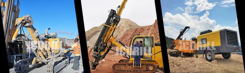 Heavy Duty Crawler Mounted Hydraulic DTH Rock Blasting Quarry and Mining Drilling Rig Machine for Sales