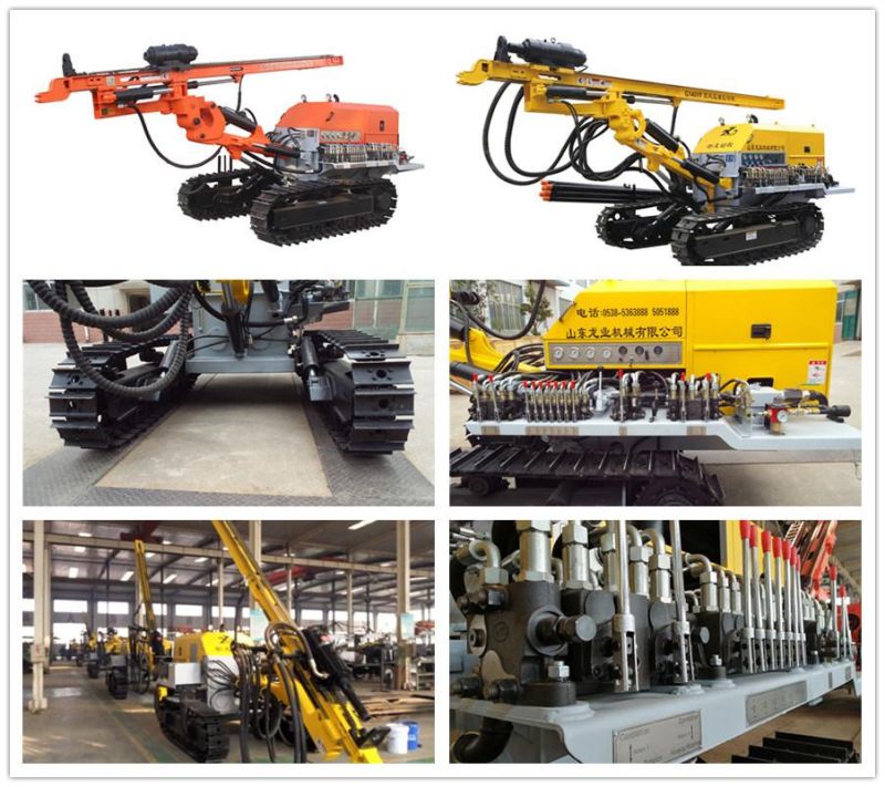 Track-Type Anchor Drilling Rig for Foundation Pit Support Tracked Rock Drill Spot Engineering Support Rock Driller