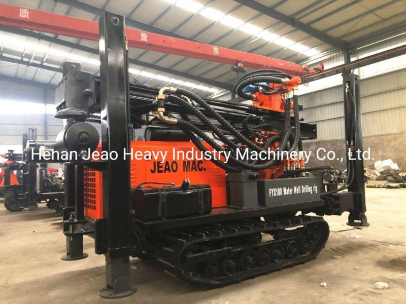 Jw180 Crawler Pneumatic Hydraulic DTH Water Well Drilling Rig