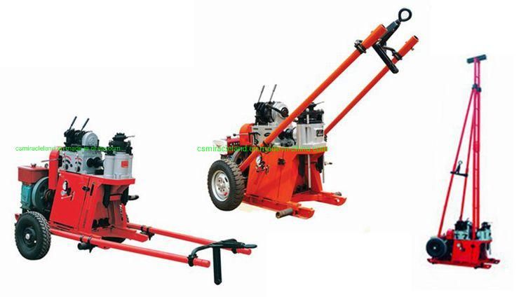 Gy-100 Wheel Mounted Geotechnical Sample Core Drilling Rig