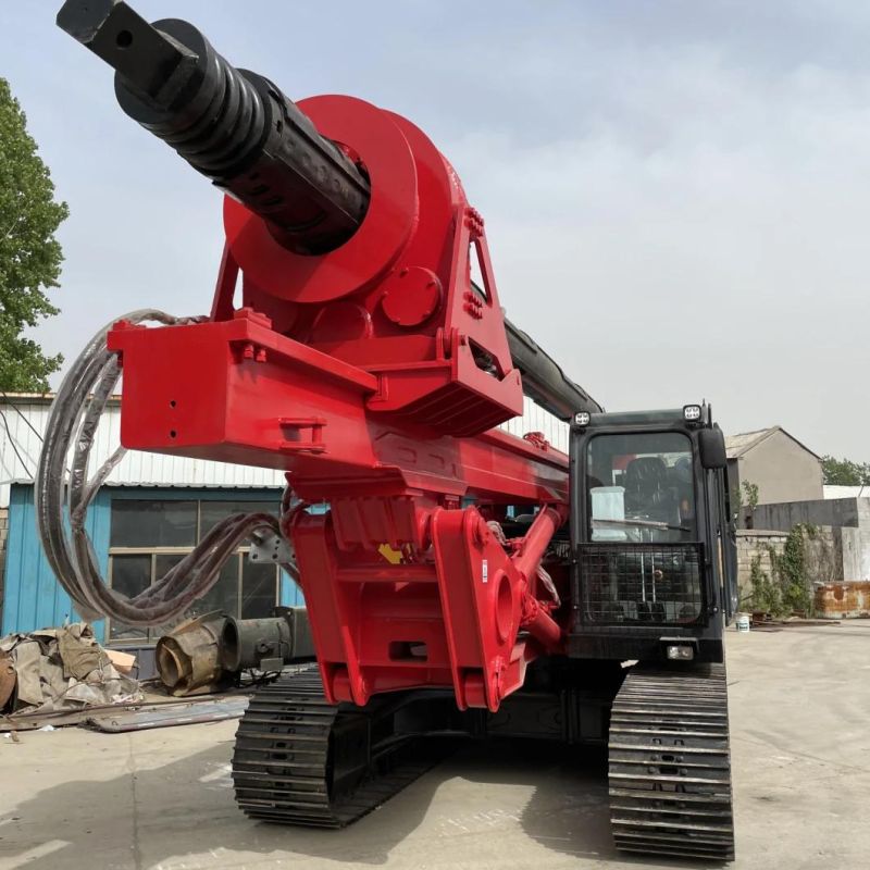50m Cheap Price Crawler Screw Pile Driver Rotary Bored Pile Drilling Rig