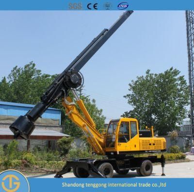 Tractor Piling Machine Head Hydraulic System Auger Boring Oil Surface Drilling Rig