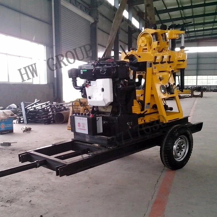200m Portable Mobile Water Well Drilling Rig for Sale