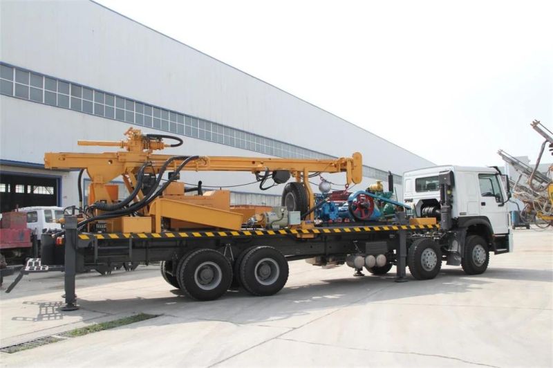 1000m Truck Mounted Drill Air Compressor Pneumatic Crawler Earth Rock Core Mining Borehole DTH Deep Water Well Conventional Engineering Drilling Rig for Sale