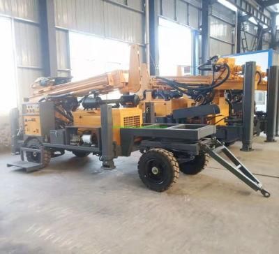 Trailer Mounted DTH Rock Borehole Water Well Drilling Rig (FYW-200)