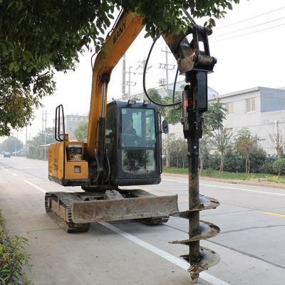 Hydraulic Digging Auger Hydraulic Earth Auger Hydraulic Drive Auger Rea6000 6~8 Ton Excavator