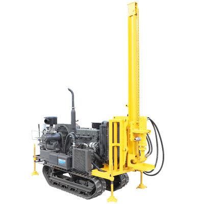 Pearldrill 30m Small DTH Drilling Rig Practical Crawler Drilling Rig Mountain Exploration Rig Slope Protection Opencast Rock Drilling