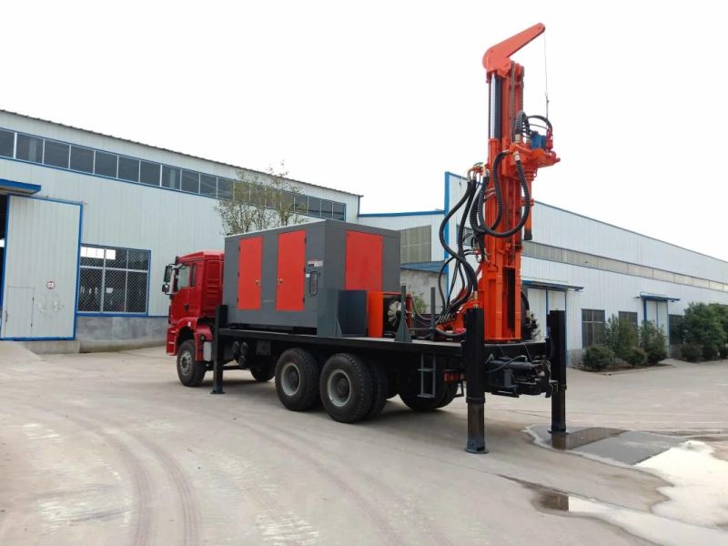 Truck-Mounted High-Power Diesel Engine Water Well Drilling Rig Truck-Mounted Water Well Drilling Rig