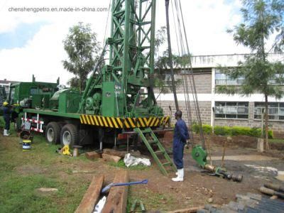 Rotary Power Head 300m Water Well Drilling Rig with Mud Pump High Quality Water Well Machine