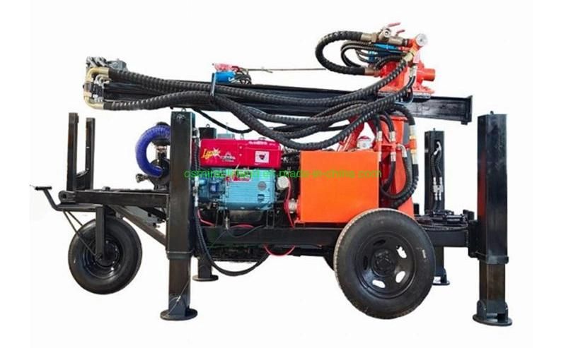 Portable Wheel Mounted DTH Rock Borehole Water Well Drilling Rig (FY-130)