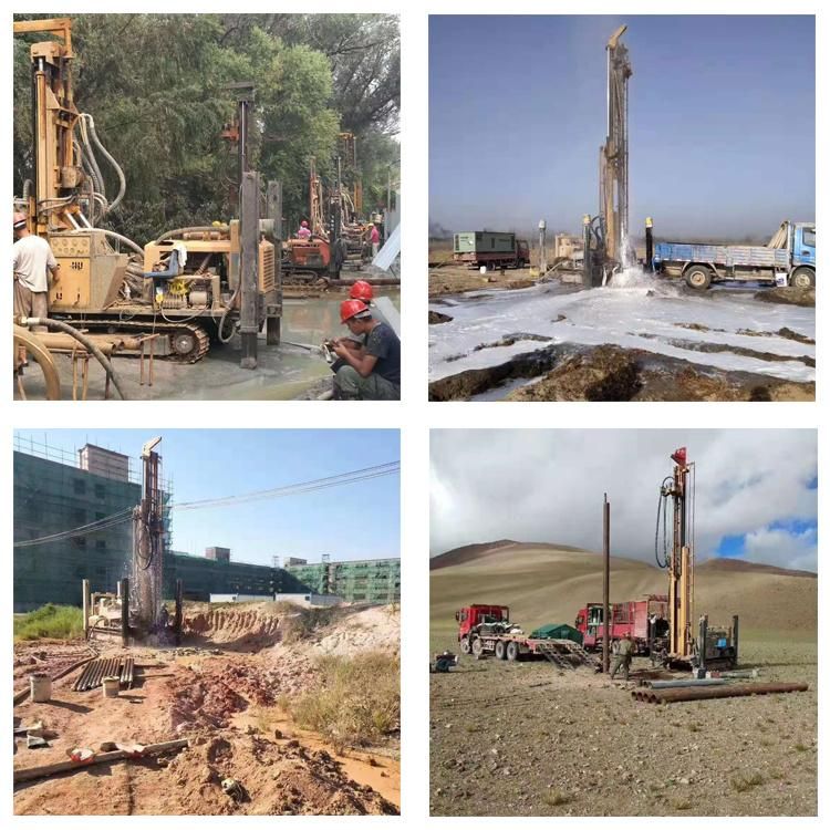 260m Drilling Rig Water Well Crawler Borehole Drilling Rig with Air Compressor